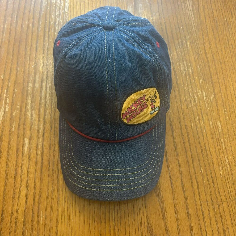 Disney Mickey Mouse Patch Denim Hat / Cap, Adjustable